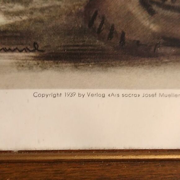 Framed Vintage B Hummel 1939 Art Prints by Verlog Ars sacra Josef Mueller - Picture 3 of 8